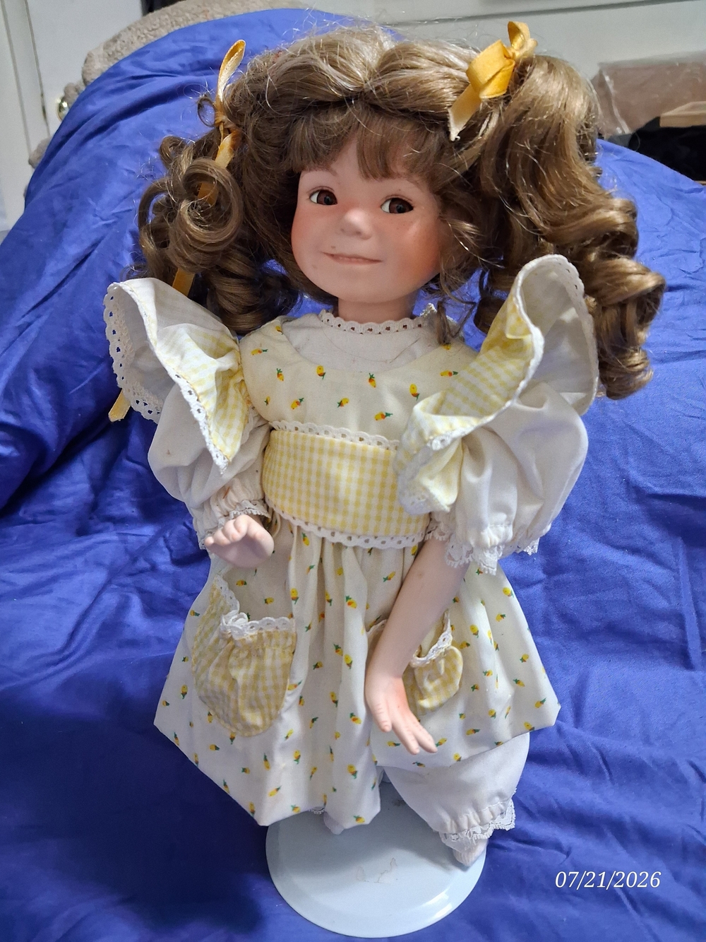 ​Vintage Ashton Drake Sunshine and Lollipops Doll Dianna Effner Yellow